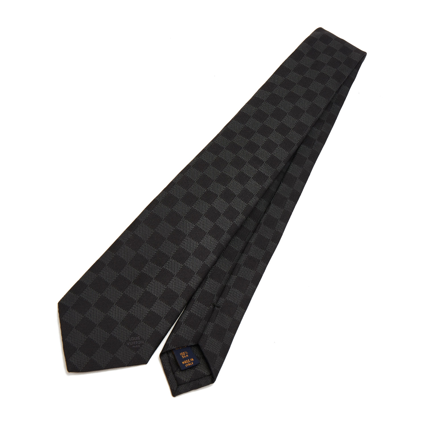 louis vuitton(路易威登) #黑灰色真丝男士领带 150*8cm