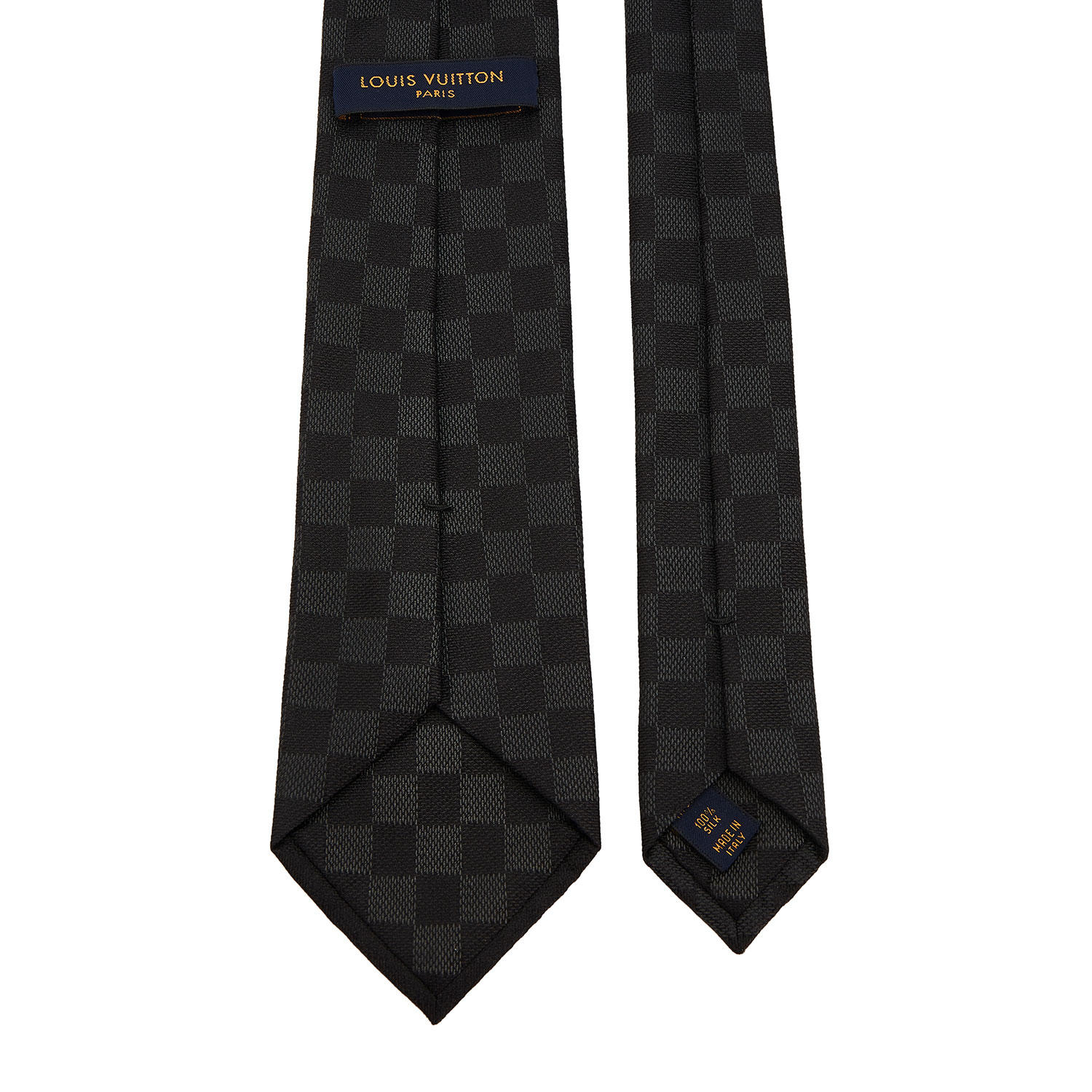 louis vuitton(路易威登) #黑灰色真丝男士领带 150*8cm