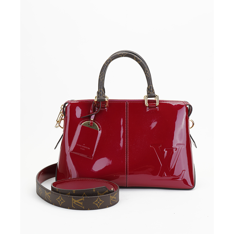 lv(路易威登)品红色漆皮两用包