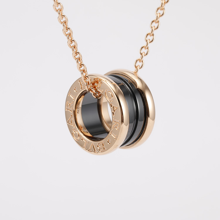 bvlgari(宝格丽) b.zero1系列18k金黑陶瓷项链