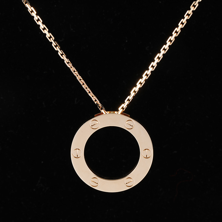 【cartier卡地亚 项链】cartier(卡地亚) 18k金love系列项链【正品