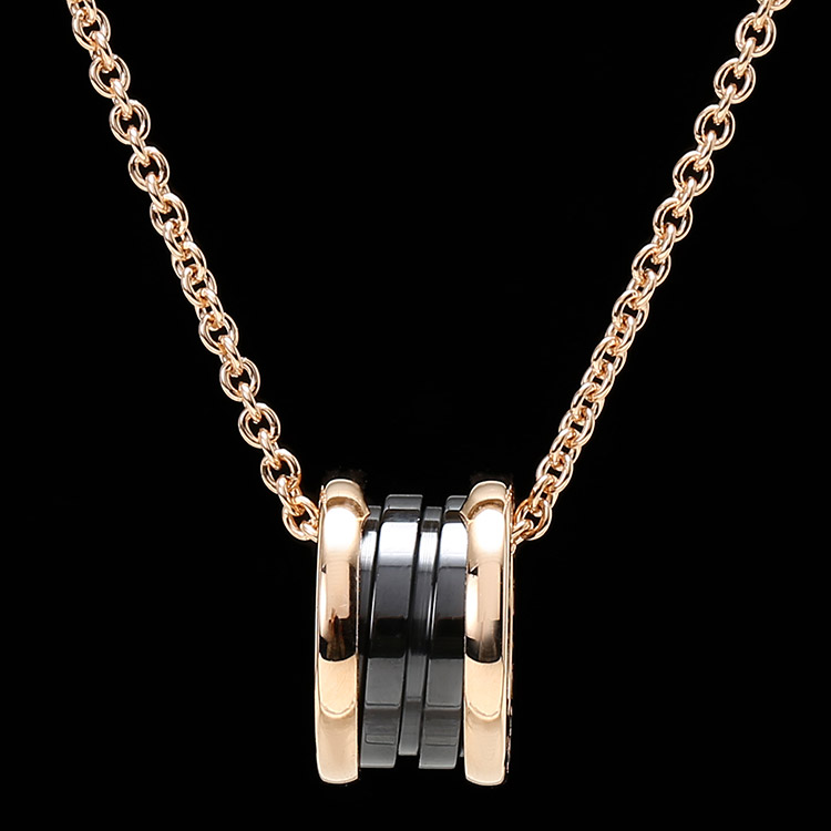 bvlgari(宝格丽) b.zero1系列18k金黑陶瓷项链
