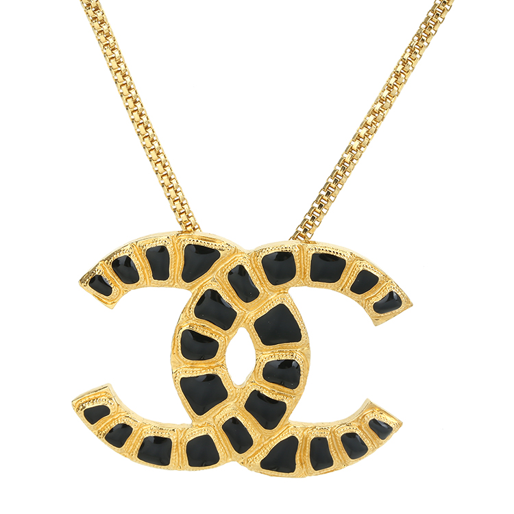 chanel(香奈儿) #埃及系列金色双c项链