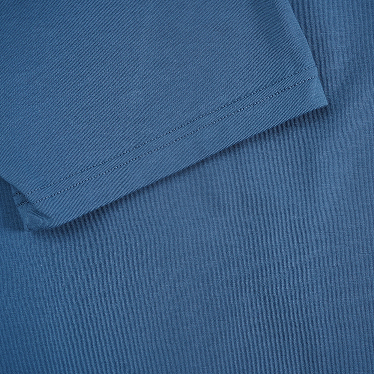 ea underwear 藏蓝/蓝色 纯色胸口logo短袖t恤 两件套 111267