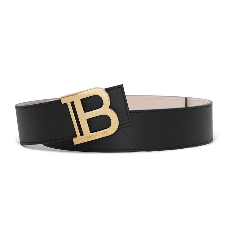balmain/巴尔曼 黑色 女士金属b logo 40mm可调式腰带 un0a002lvpt 20