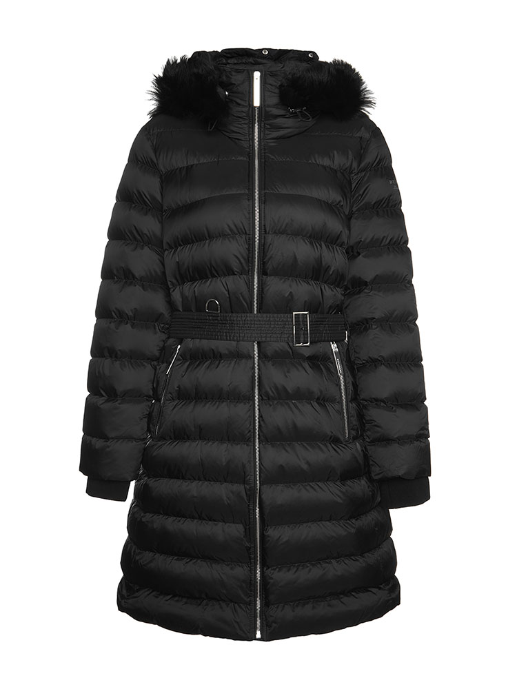 burberry(博柏利) 女士黑色带帽羽绒服 xxl码(瑕疵折扣)