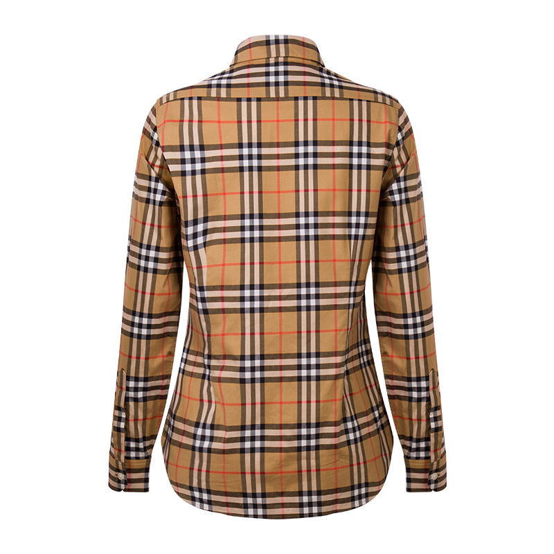 burberry/博柏利 格子女士长袖衬衫 8014010