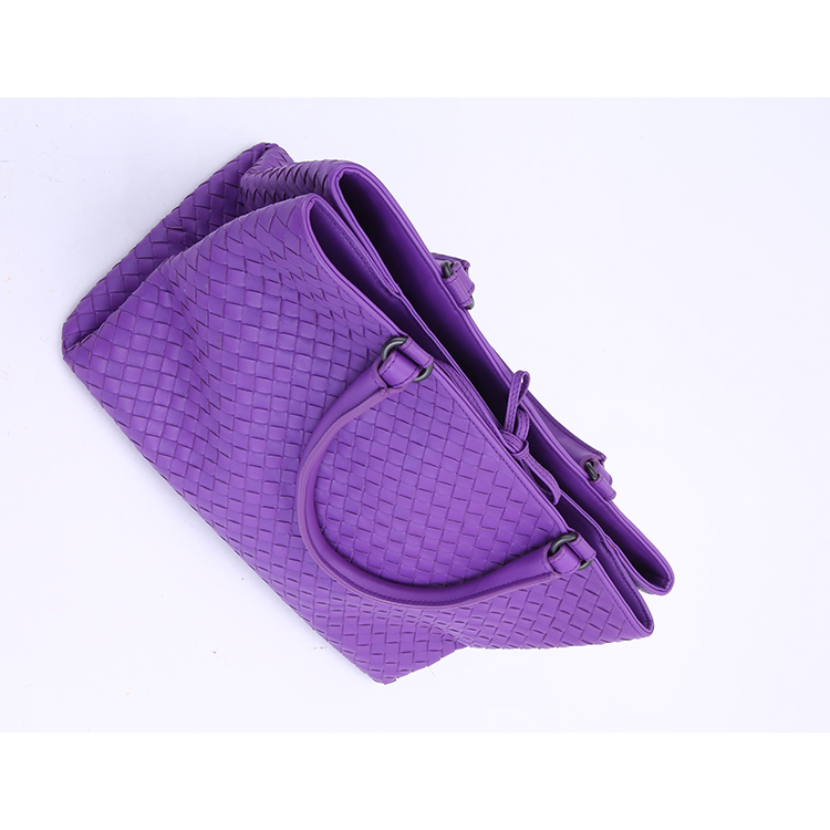 bottega veneta(葆蝶家) 紫色皮质编织手提包