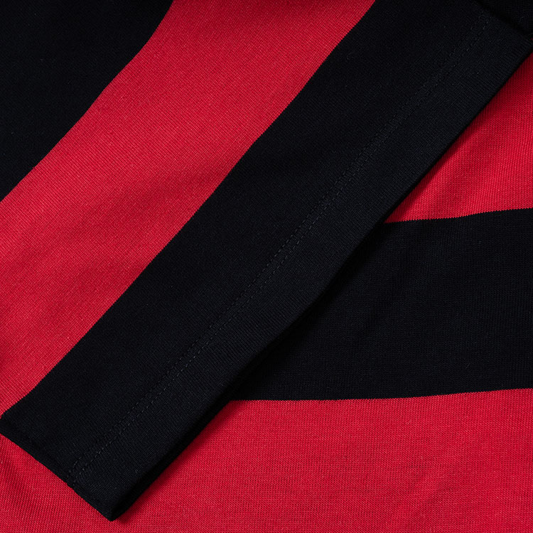 msgm 红黑条纹 女士短袖t恤 2841mdm101 207255 20年春夏