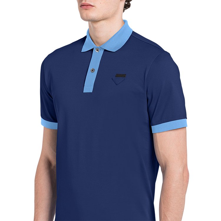 prada/普拉达 男士双色珠地棉polo衫 ujn444_1c61_f0dwb_s_181 21年