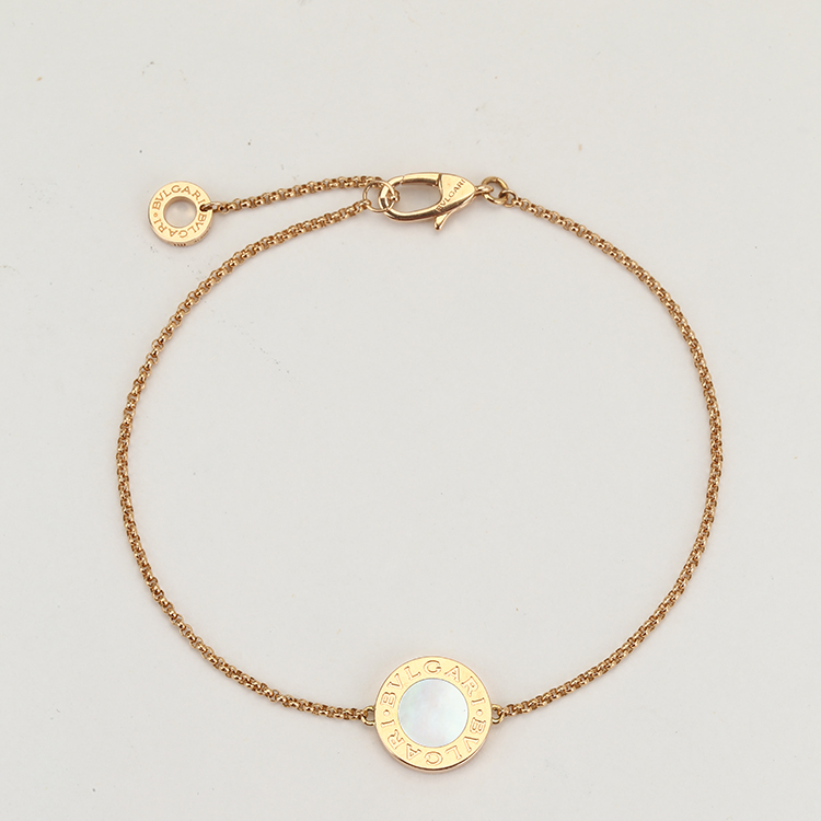 bvlgari宝格丽bvlgari系列18k金白贝母手链