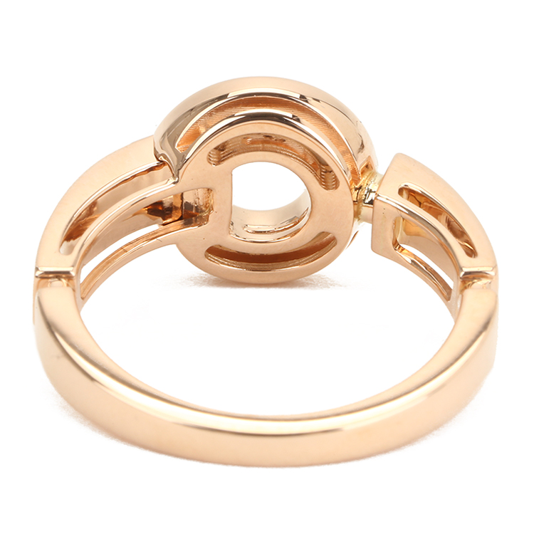 bvlgari(宝格丽) bvlgari系列18k金白贝母镶钻戒指52