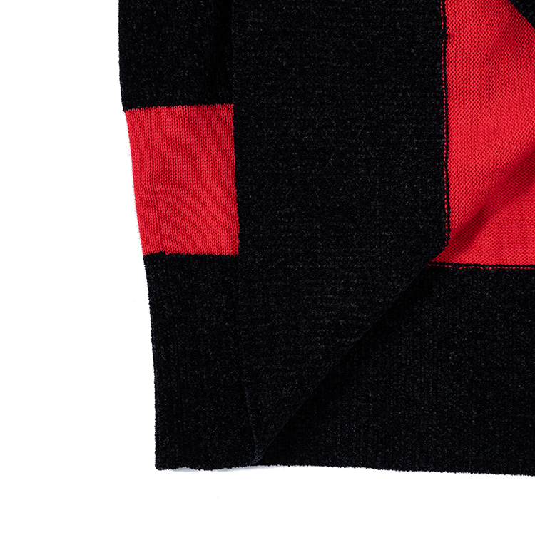 armani exchange 红黑拼色 男士针织衫/毛衣 3kzm1a-zmz9z-0477 21年