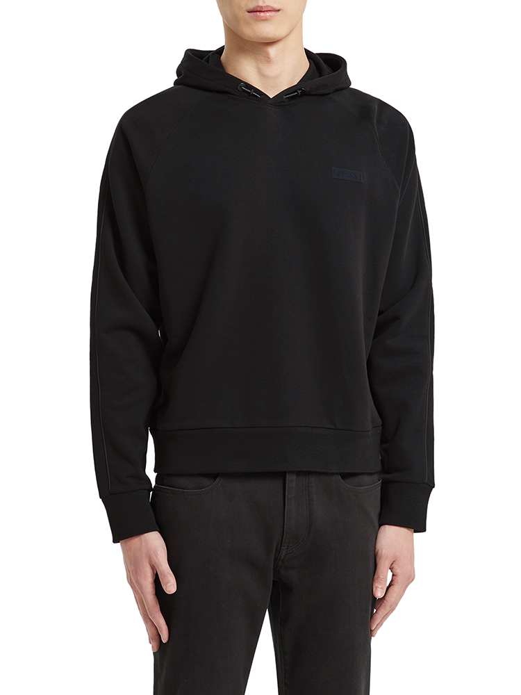 z zegna杰尼亚 黑色 棉质连帽衫男士卫衣 vw458-zz853-k09