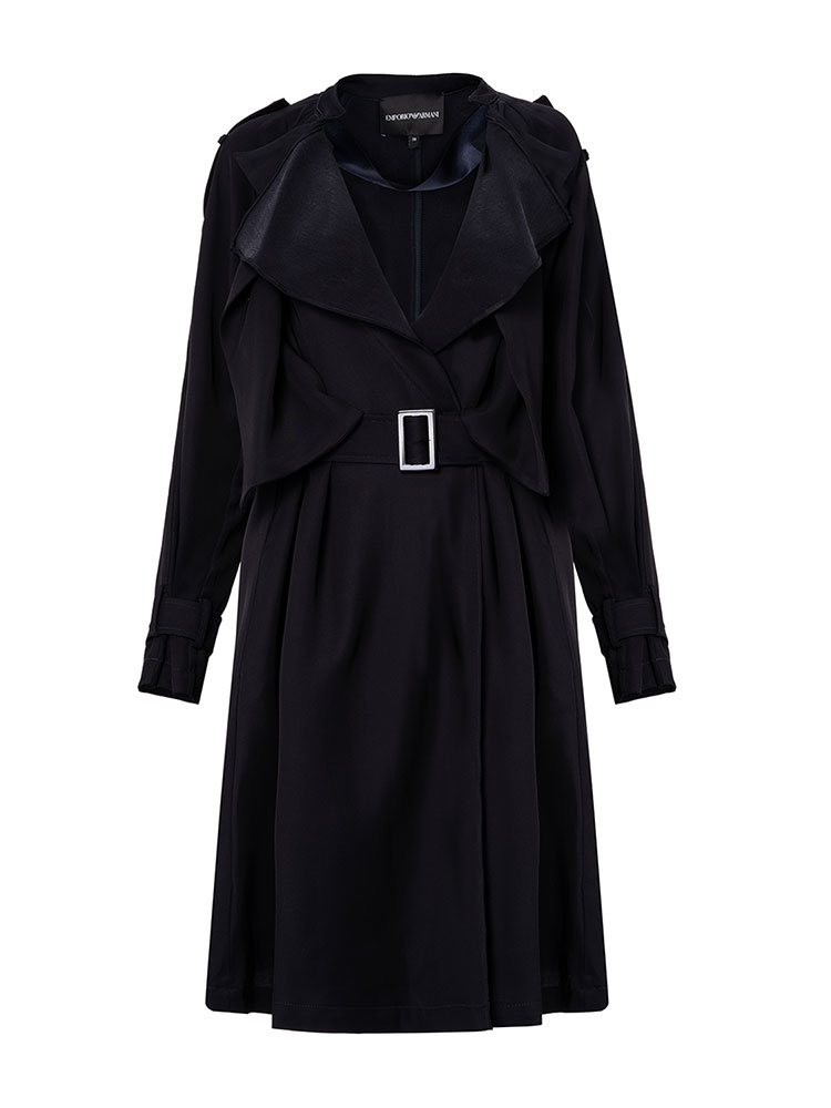 emporio armani/安普里奥阿玛尼 深蓝色 女士风衣 3k2l80-2n7rz-0926