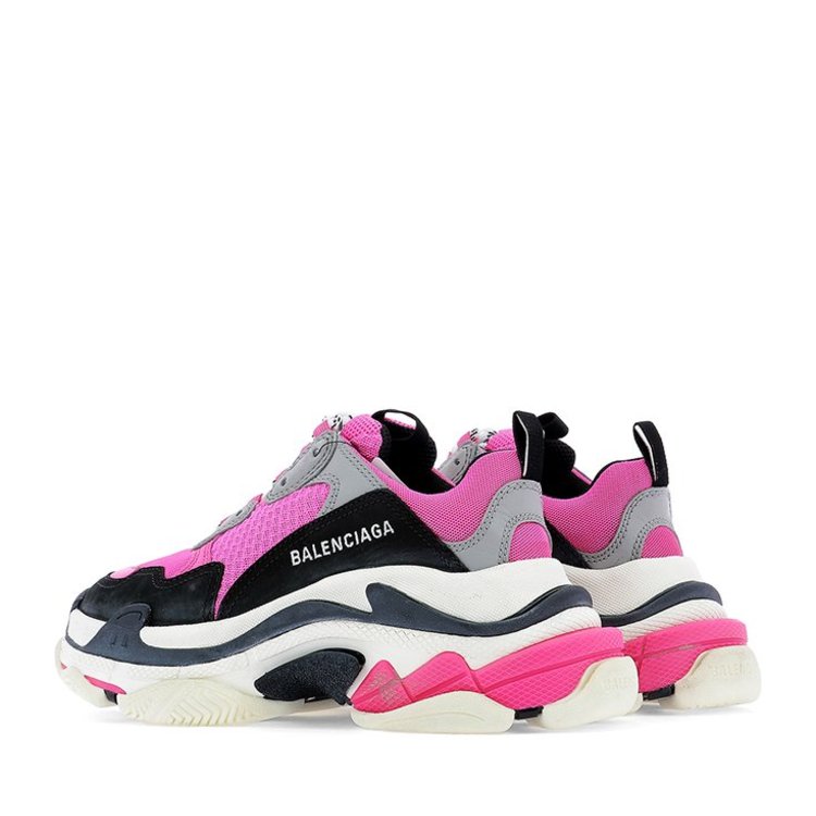 巴黎世家/balenciaga 19年春夏 老爹鞋 女性 原宿风 拼色 黑/粉 女士