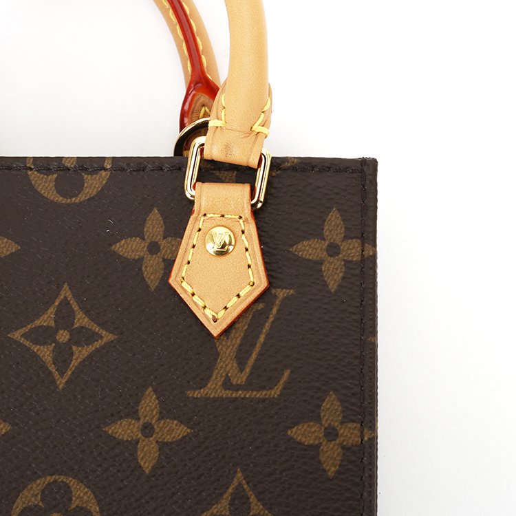 louis vuitton(路易威登) petit sac plat系列 老花mini斜挎包