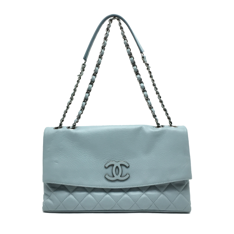 chanel(香奈儿) 蓝色皮质斜挎包