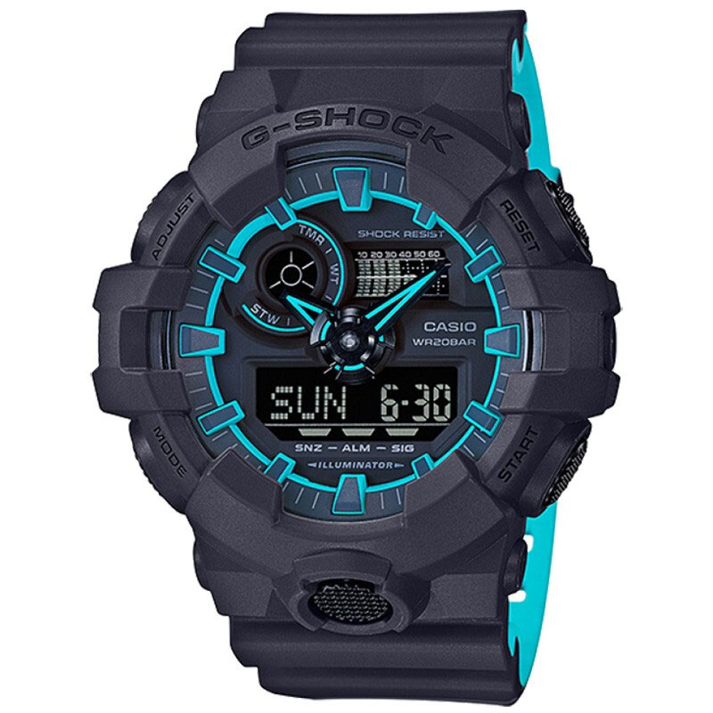 casio(卡西欧) g-shock系列 ga-700系列防震防水多功能潮流运动时尚腕