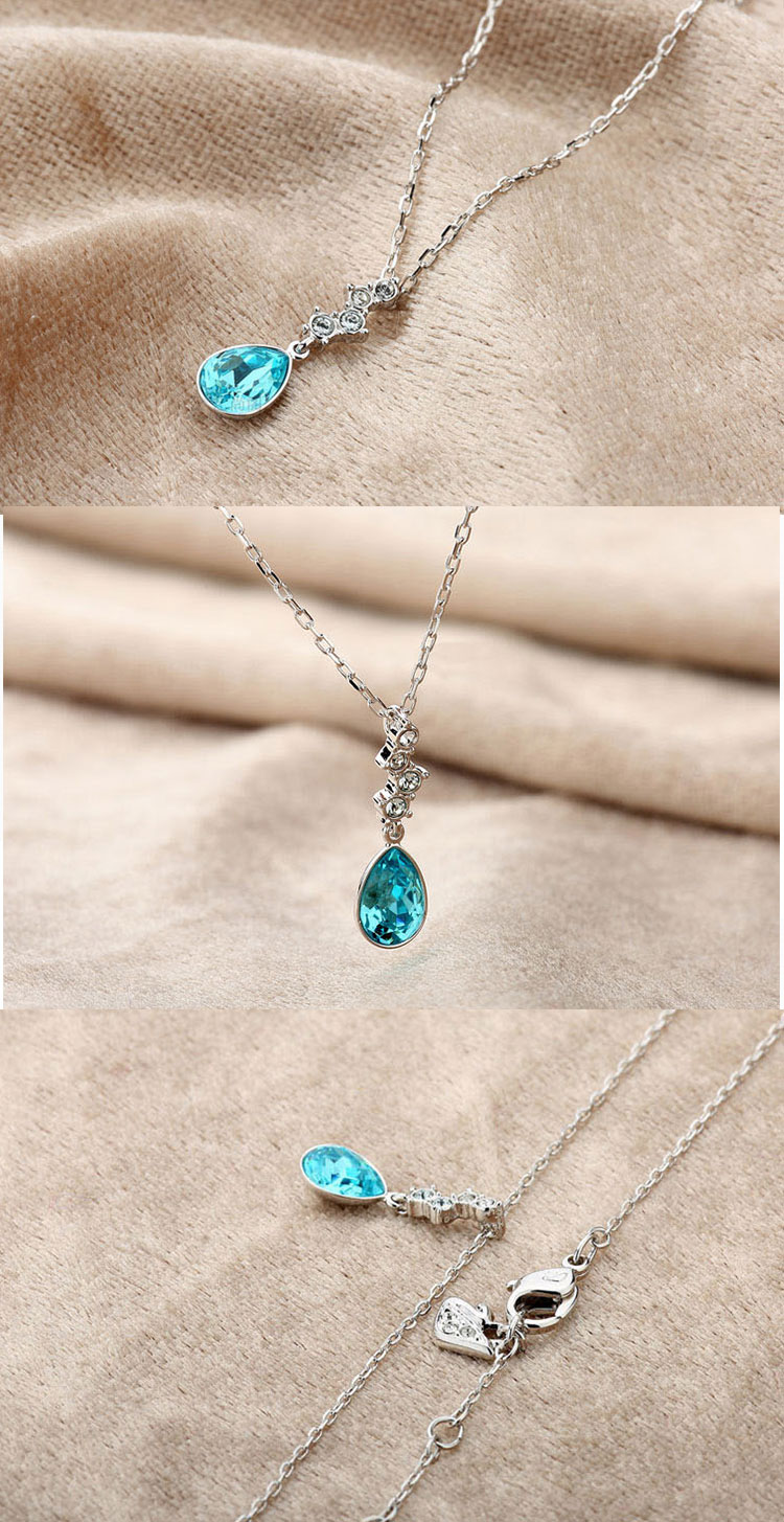 swarovski/施华洛世奇 海蓝水滴项链 5035874