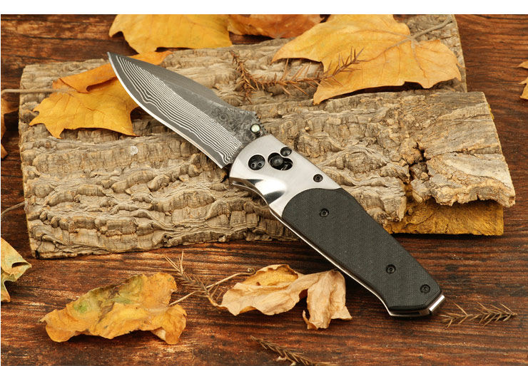 美国sogsog索格arcitechdamascus碳纤维柄折刀