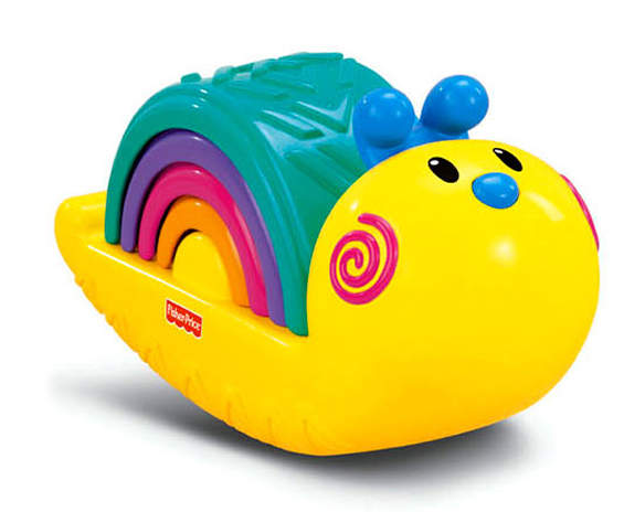 fisher price费雪彩虹蜗牛叠叠乐套装