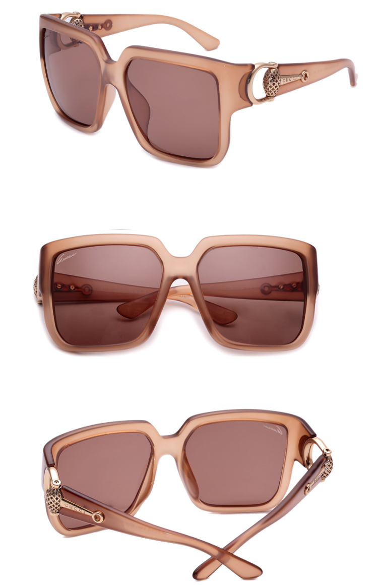 【gucci古驰 眼镜】gucci/古驰太阳镜 gg3727/f/s ilw6j透明黄色框