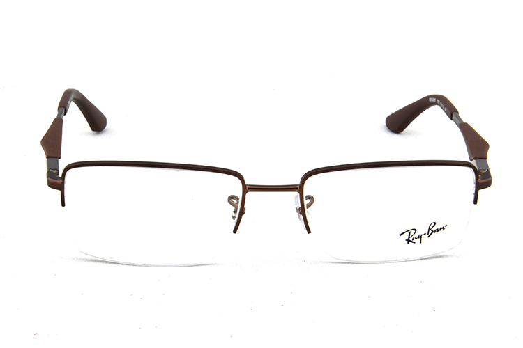 ray-ban/雷朋眼镜 男款半框近视镜弹簧腿 配镜 眼镜框 rb6285 2758 53