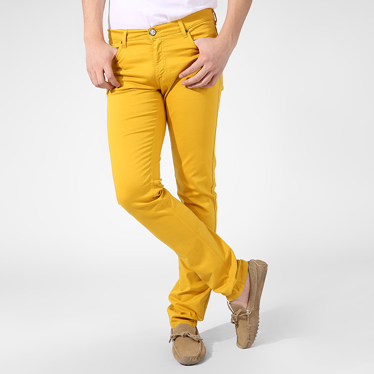 versace jeans/范思哲牛仔男士裤子-男士黄色裤