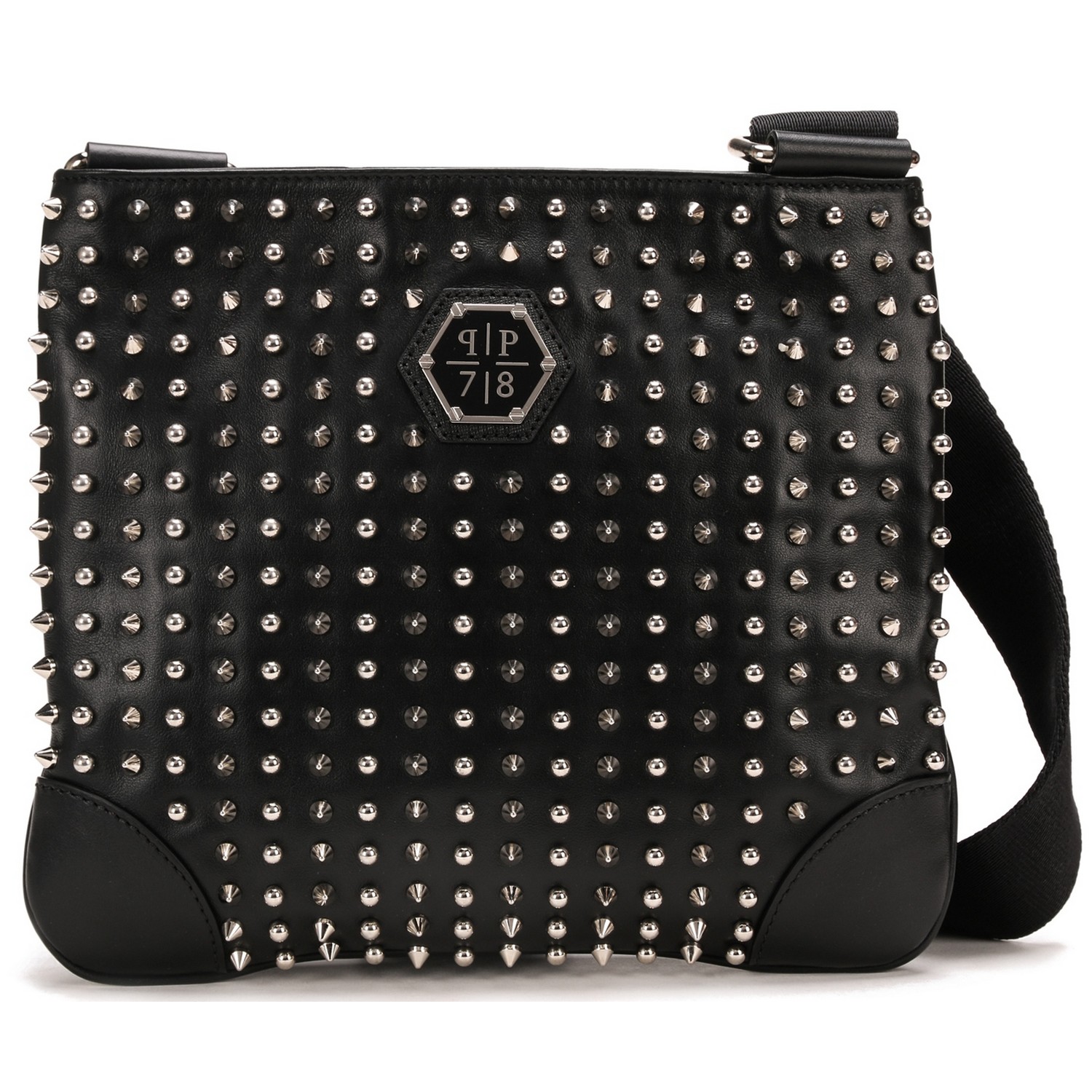 philipp plein/菲利普·普兰 影驰牛皮单肩包