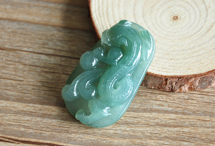 cuilongding/翠珑鼎 天然老坑a货翡翠 翡翠草龙 24.2克