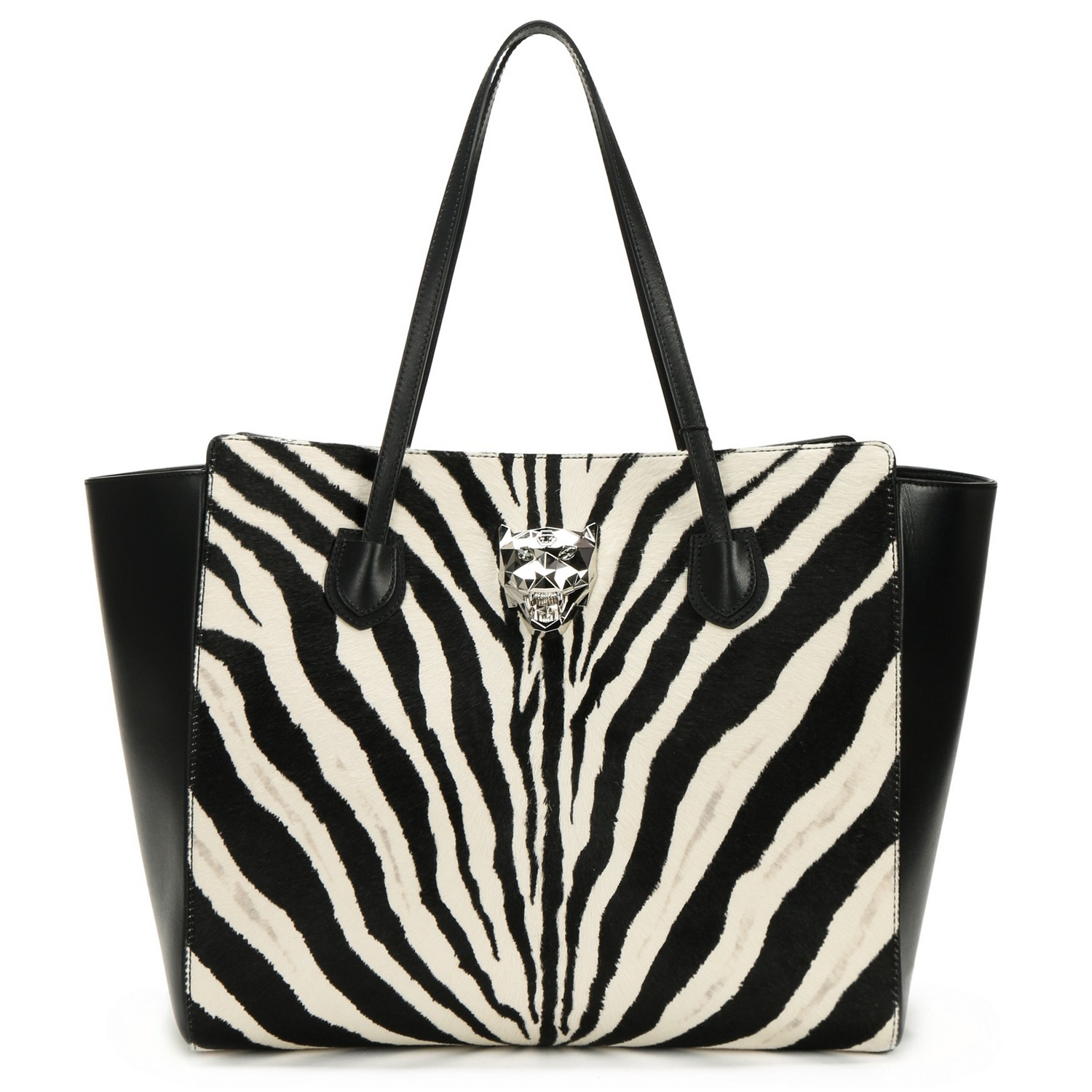 philipp plein/菲利普·普兰斑马纹水晶手提包 p13aw926870