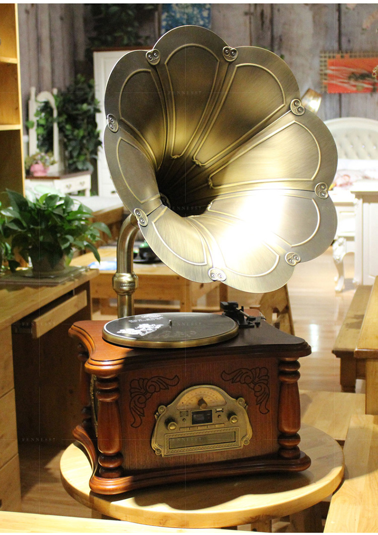 fennessy/梵尼诗 大喇叭老式复古留声机仿古 f1877-25