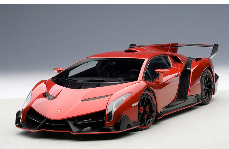 奥图亚autoart 1:18 兰博基尼 毒药veneno 合金高仿真静态汽车模型