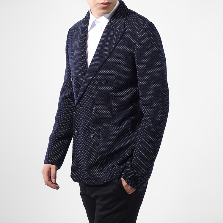 dolce&gabbana/杜嘉班纳男士西装-男士深灰色原毛 桑时尚西服单衣