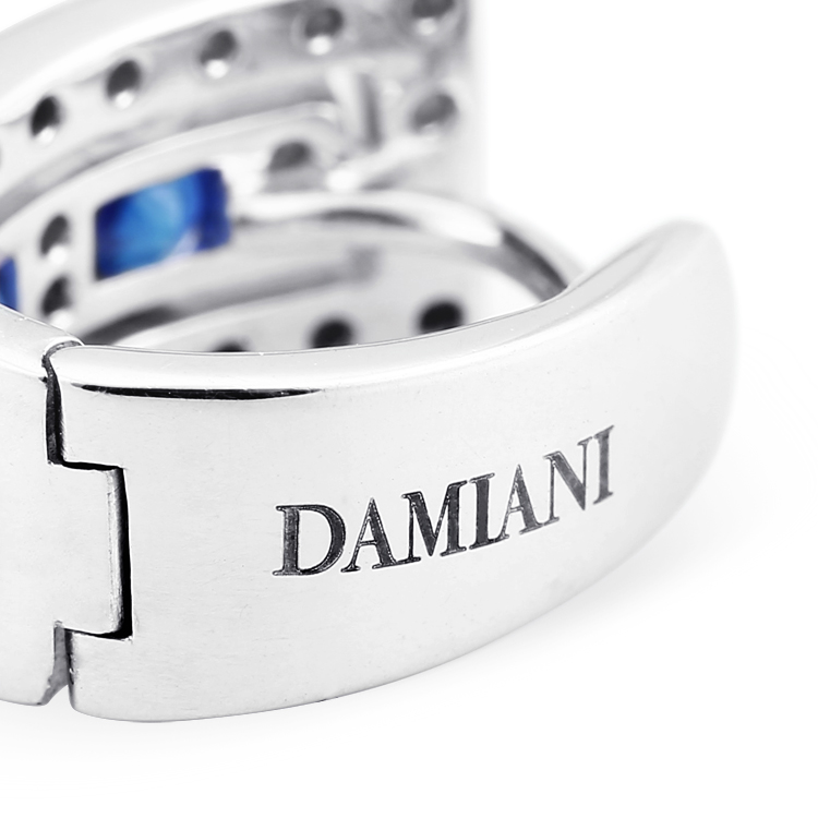 damiani/玳美雅 耳饰 18k金带钻,蓝宝石