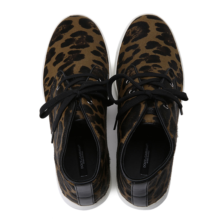 dolce&gabbana/杜嘉班纳男士休闲鞋-男士豹纹运动皮鞋