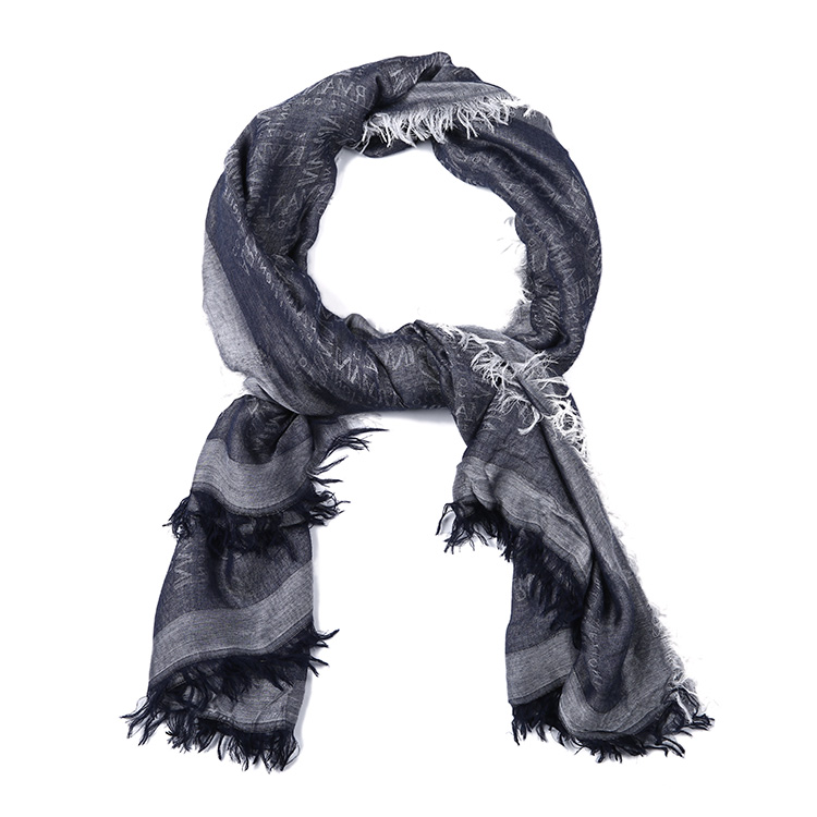 armani collezioni/阿玛尼卡尔兹丝巾-女士深兰丝巾