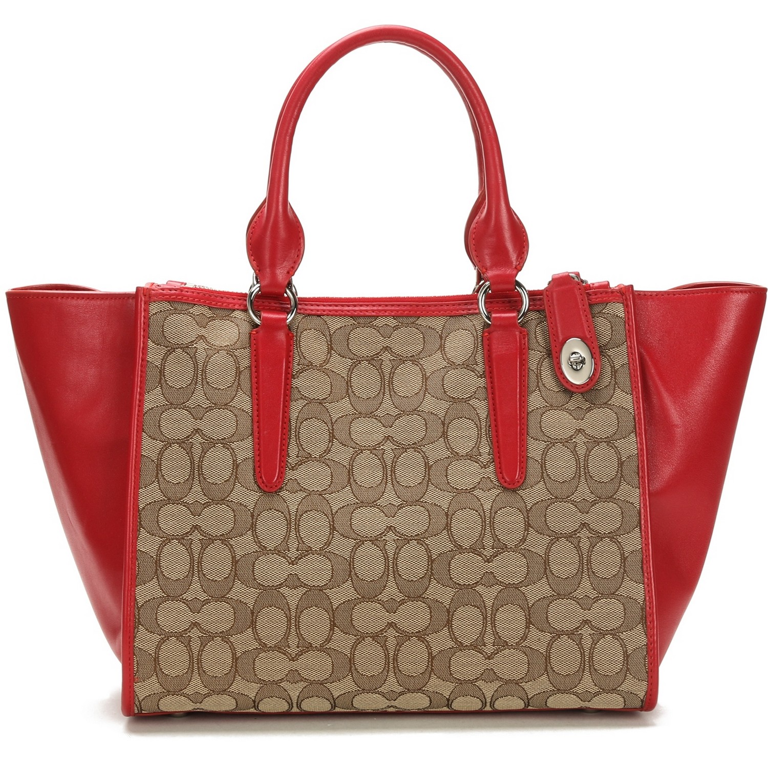 coach/蔻驰 经典提花花纹手提包