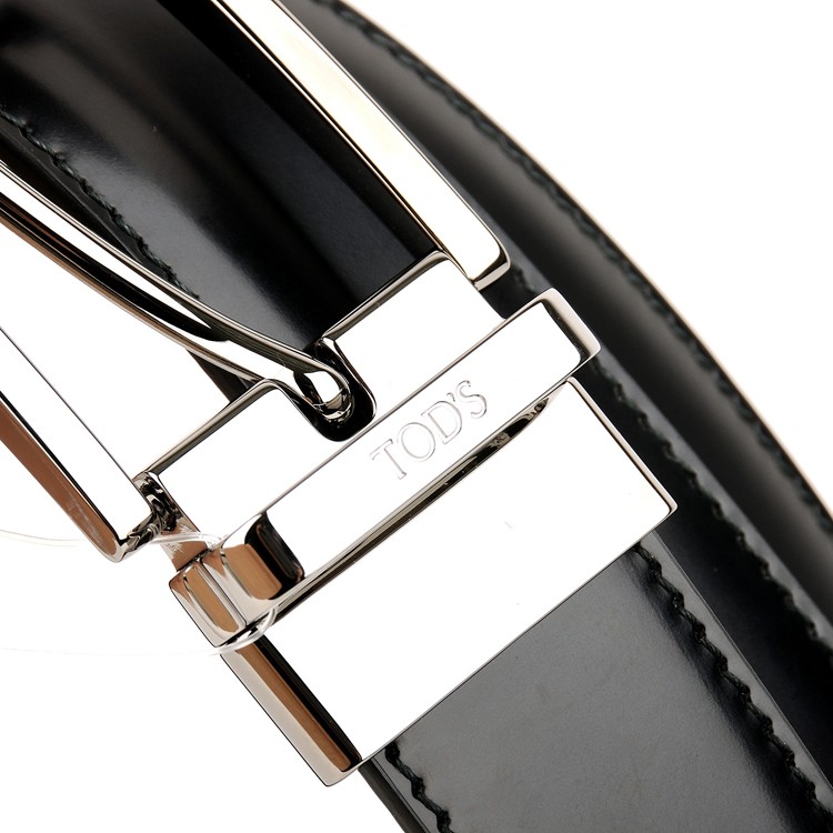 tods/托德斯 男士黑色真皮腰带