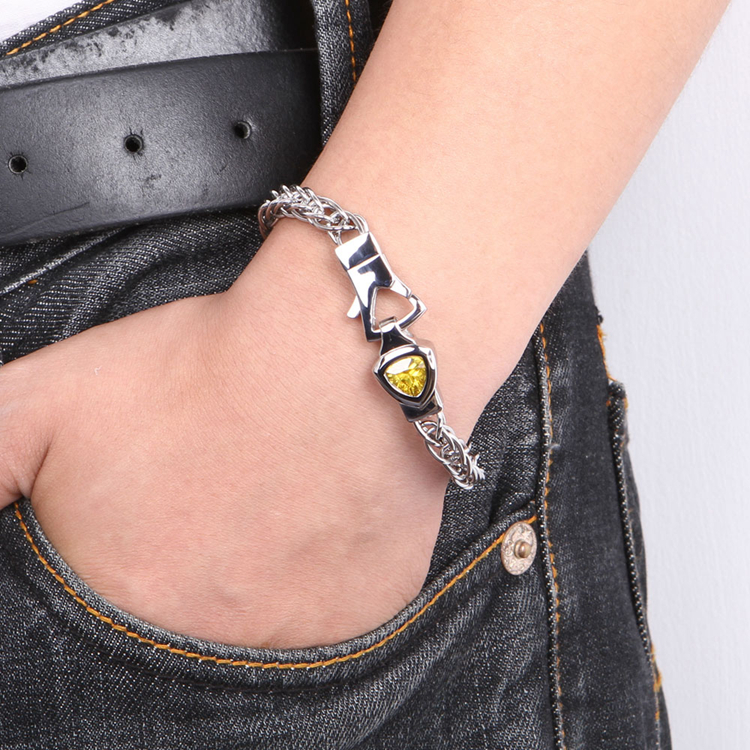 tonino lamborghini/兰博基尼黄色盾形手链