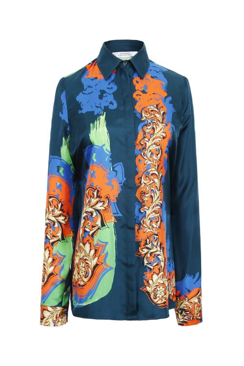 versace/范思哲 versace collection花纹印花女士衬衫g32933 g602270