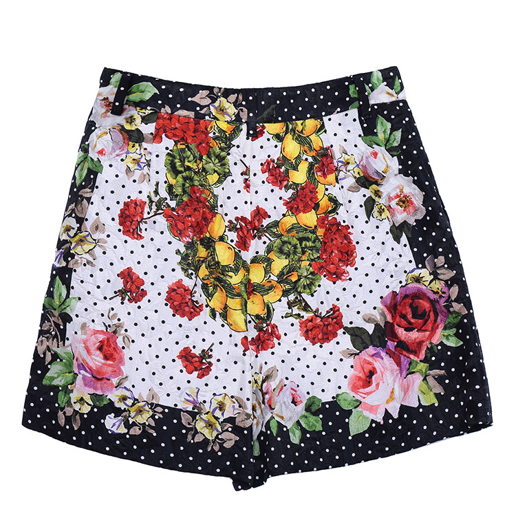 dolce&gabbana/杜嘉班纳 花短裤女士裤子