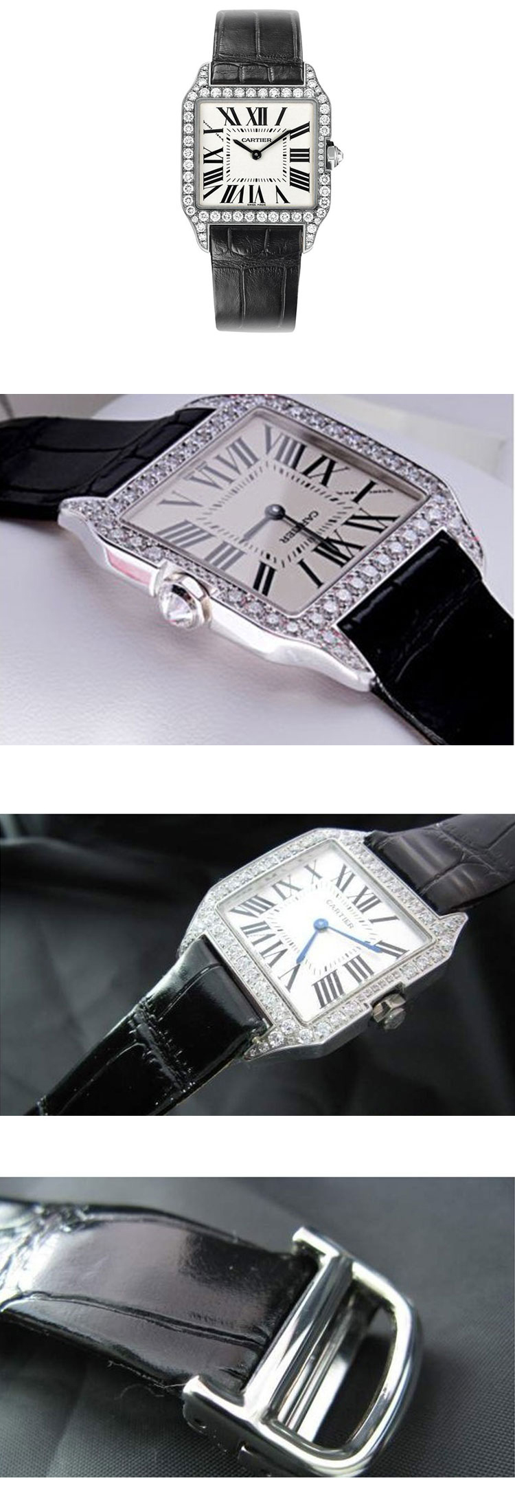 cartier/卡地亚桑托斯系列女式自动机械腕表 wh100251