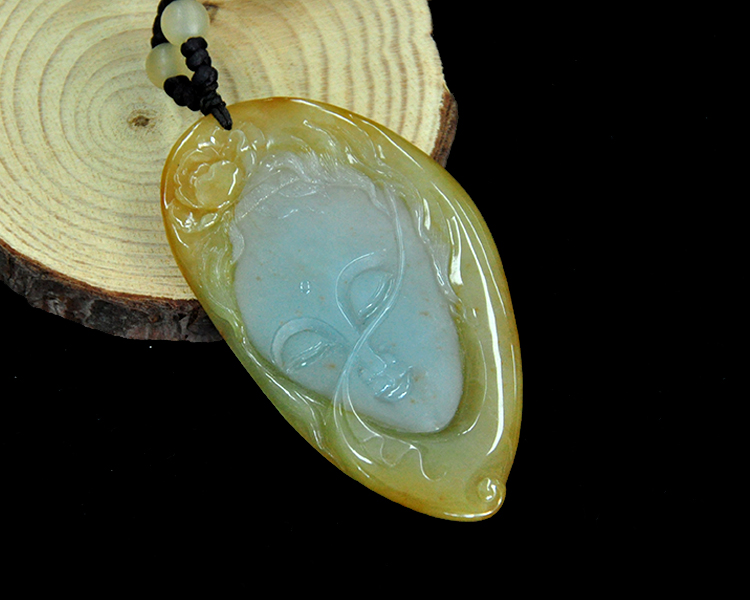 项饰/吊坠】cuilongding/翠珑鼎 天然老坑a货翡翠 天竺少女挂件48