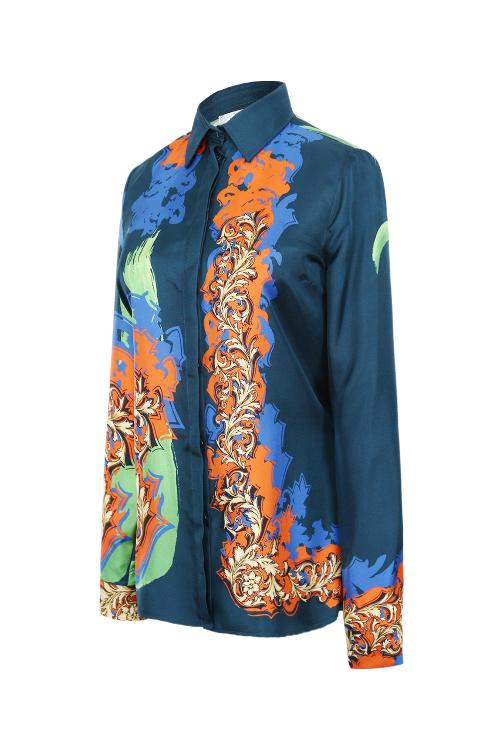 versace/范思哲 versace collection花纹印花女士衬衫g32933 g602270