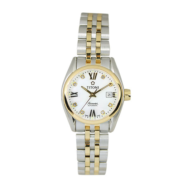 titoni/梅花air master空霸系列机械女表(23909 sy-063)全球联保