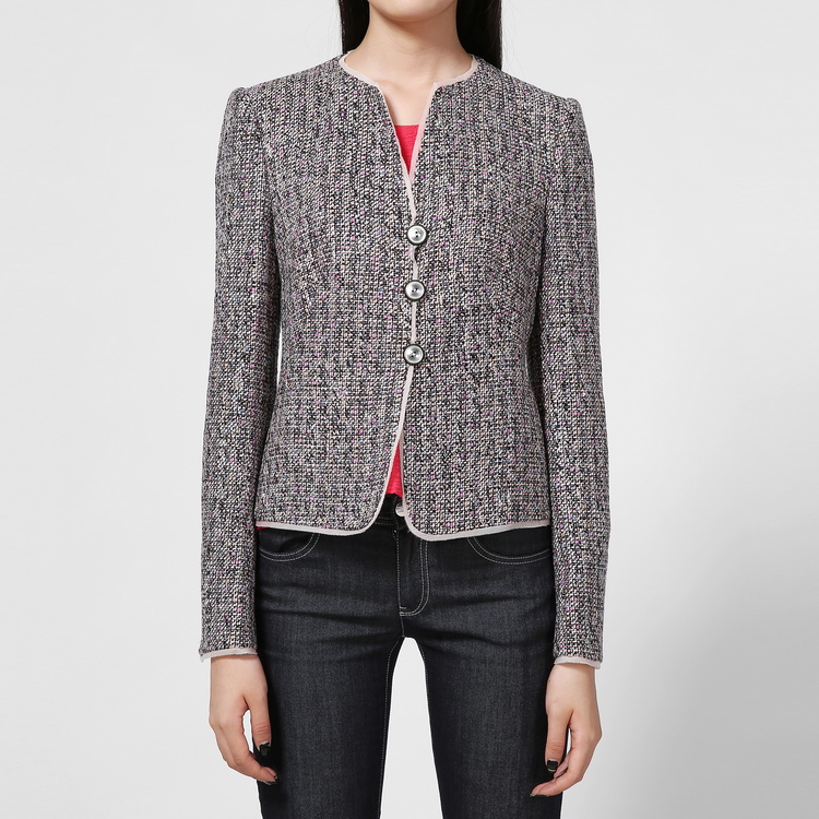 armani collezioni/阿玛尼卡尔兹女士外套-女士阿玛尼黑标腈纶经典