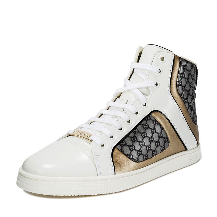 gucci古驰男士休闲鞋白色