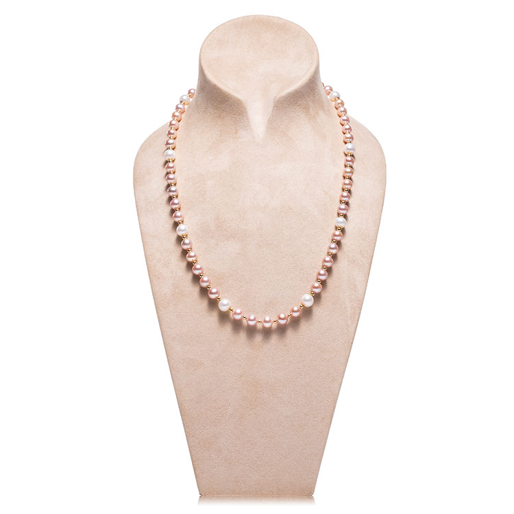 cloris/克劳瑞斯 9k淡水彩珠项链